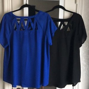 Torrid cage back georgette